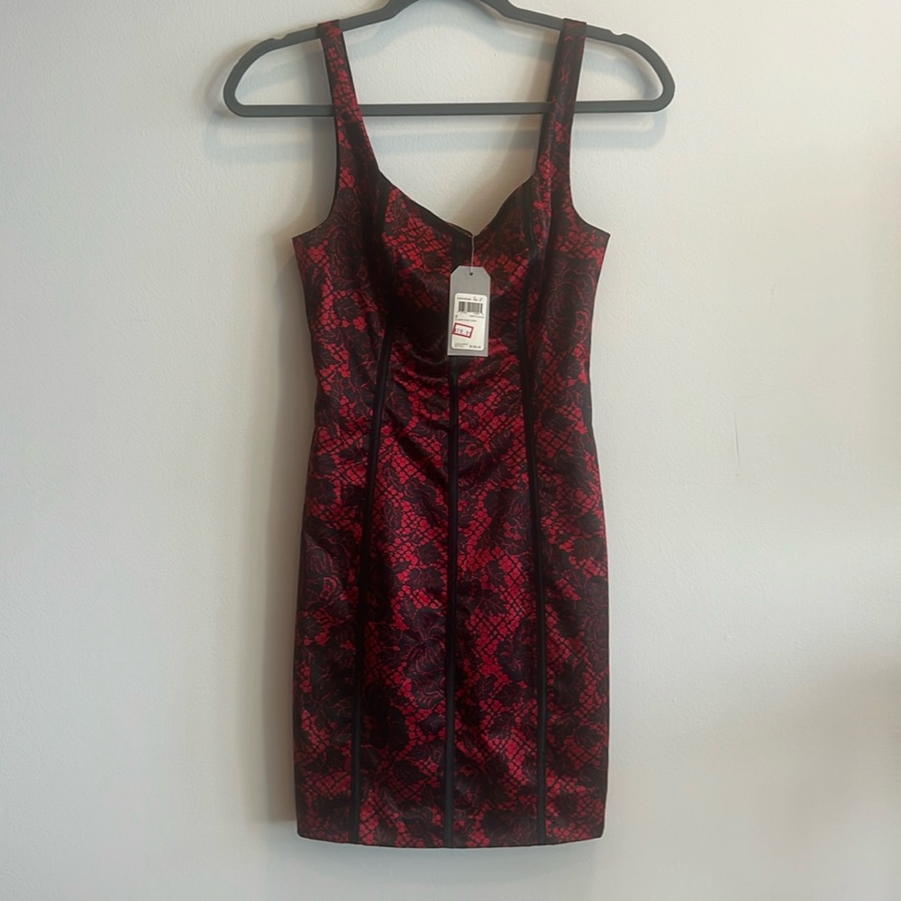 Varsity Red and Black Mini Guess “Ginger Dress”